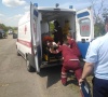 Спасатели Лутугино на трассе, ведущей в г. Ровеньки. приняли участие в деблокировке водителя а/м «Ниссан Альмера»